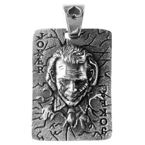 Stainless Steel Joker™ Poker Card Pendant