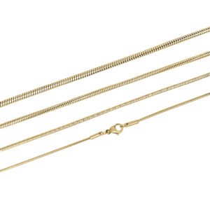 Stainless Steel Gold Pvd Snake Chain