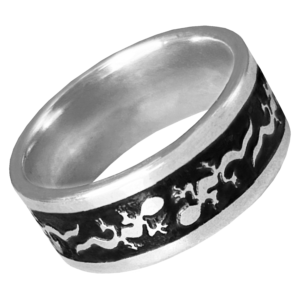 Stainless Steel Lizard Ring