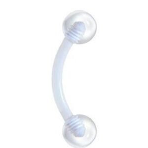 Polysafe Clear Eyebrow Retainer 16GA