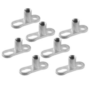 Grade 23 Titanium Two Hole Dermal Anchor Base