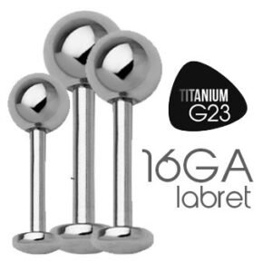 Grade G23 Titanium Labret