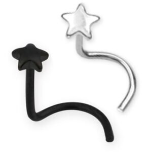 20GA Surgical Steel Star Shaped Nose Screw