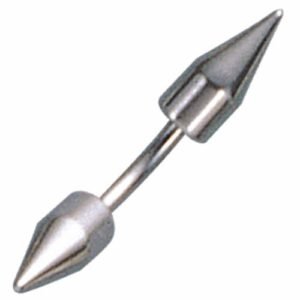 Surgical Steel Curved Barbell With Spikes - Septum