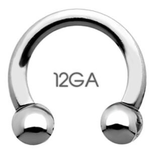 12GA Surgical Steel Circular Barbell - Grade 316L