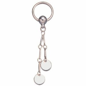 6pcs PCK - 316L Surgical Steel Captive Ring Jewelry With Dangling Chains