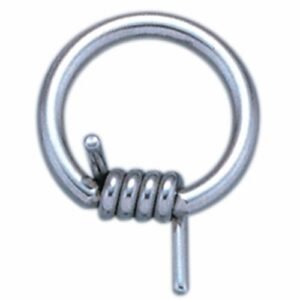 12pcs PCK - 316L Surgical Steel Barbed Wire Captive Ring