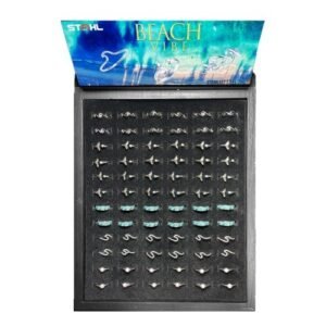 Stainless Steel Ring Display-72 Pcs.