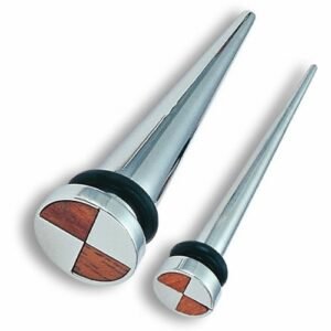 Surgical Steel and Wood Hole Expander With Design