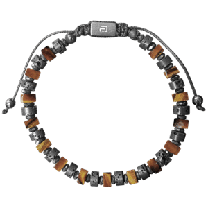 Tiger Eye & Lava Rock Beaded Bracelet