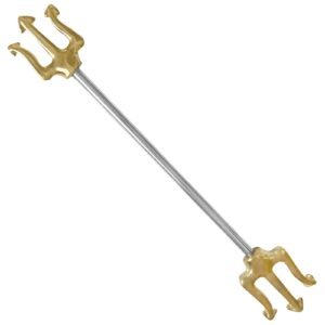 Surgical Steel Industrial Barbell Trident