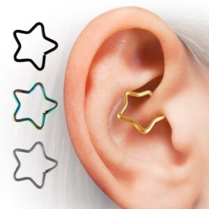 Stainless Steel Tragus Star Earring