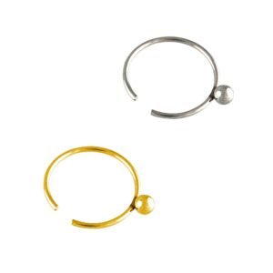 Surgical Steel Nose Ring With 2mm Ball