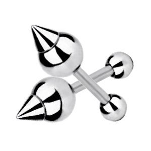 Ball and Spike Cartilage Earing For Tragus/Helix Piercings