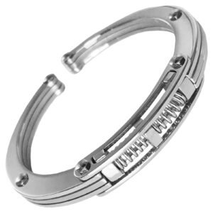 Stainless Steel Industrial Bangle Bracelet