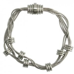 Stainless Steel Multi-Snake Link Magnetic Bracelet