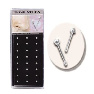 CN-1 Surgical Steel Nose Stud - Pieces come 24 stocked