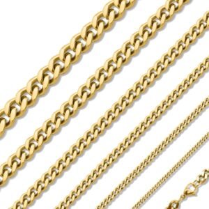 Stainless Steel Gold PVD Cuban Link Chain
