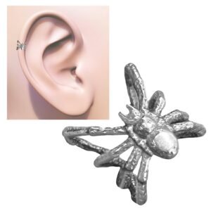 Stainless Steel Spider Ear Cuff