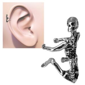 Stainless Steel Skeleton Ear Cuff