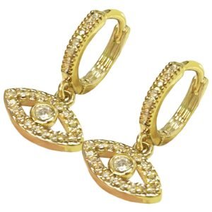 Fashion Evil Eye Hoop Earrings