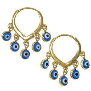Fashion Evil Eye Hoop Earrings