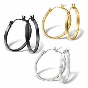 Stainless Steel Hoop Earrings