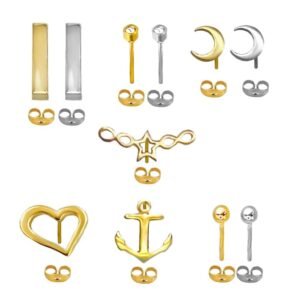 Stainless Steel 36 Pairs Pack Stud Earrings
