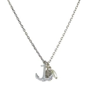 Women's Fashion Anchor and Shell Necklace