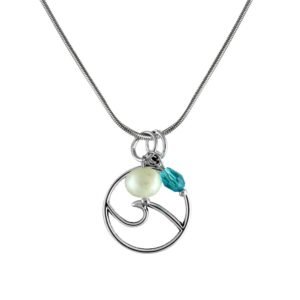 Fashion Necklace w/ Wave Pendant