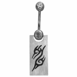 Surgical Steel Dangle Belly Ring - TribaL Design