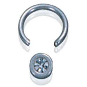 Surgical Steel Mini Jeweled Captive ring 18ga
