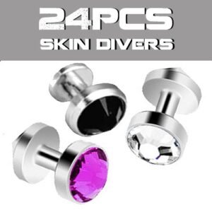 24pcs PCK - Surgical Steel Skin Divers Package