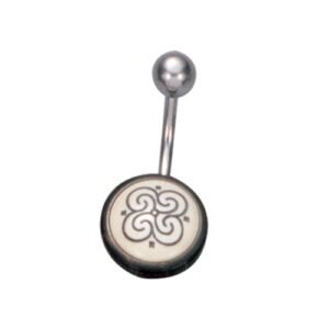 KBL Belly Ring with Organic Design