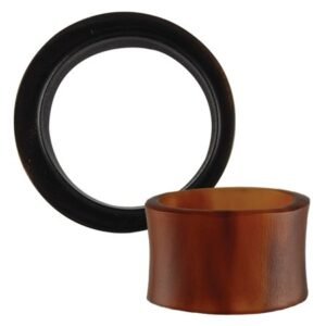 Organic Bone Double Flared Hollow Plug