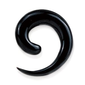 8GA. Organic Horn & Bone Swirl Design Expander