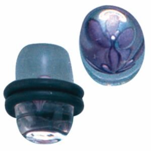 10mm Glass Plug With Inlay