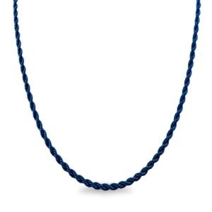 Stainless Steel Blue Pvd Rope Chain