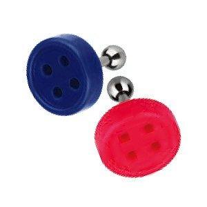 Button Surgical Steel Barbell Cartilage Earring For Tragus/Helix
