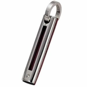 Stainless Steel Thin Pendant With Wood