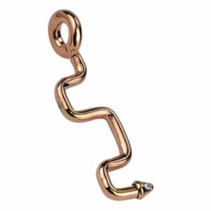 Stainless Steel Squared Arrow Gold PVD Pendant