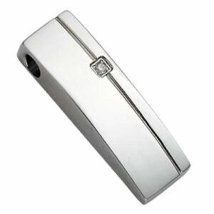 Gorgeous Stainless Steel Pendant with Diamond