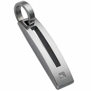 Gorgeous Stainless Steel Pendant with Diamond