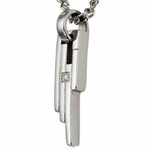 Gorgeous Stainless Steel Pendant with Diamond