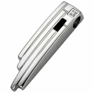 Gorgeous Stainless Steel Pendant with Diamond