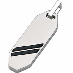 Stainless Steel Leather Pendant