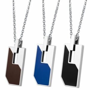 Stainless Steel Pendant With Epoxy