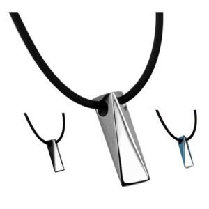 Stainless Steel Triangular Prism Pendant