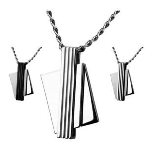 Contemporary Stainless Steel Pendant