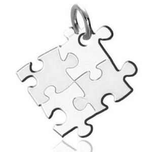 Puzzle-design Stainless Steel Pendant